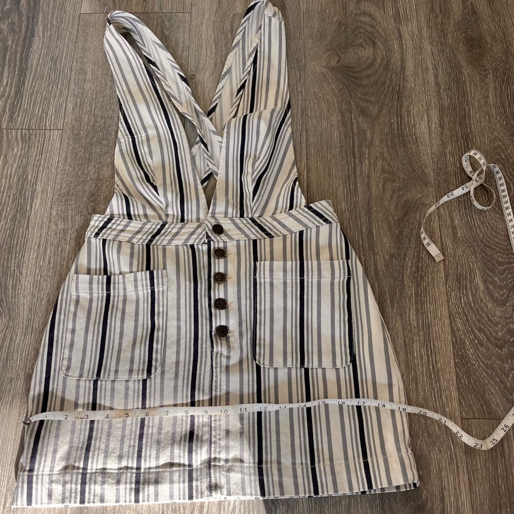 Free People Old School Love Jumper Pinstripe Mini Dress – Size 6 - Picture 5 of 12